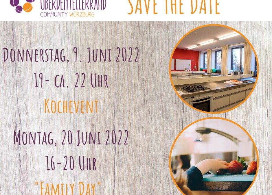 Save the date: Kochevents Juni 2022